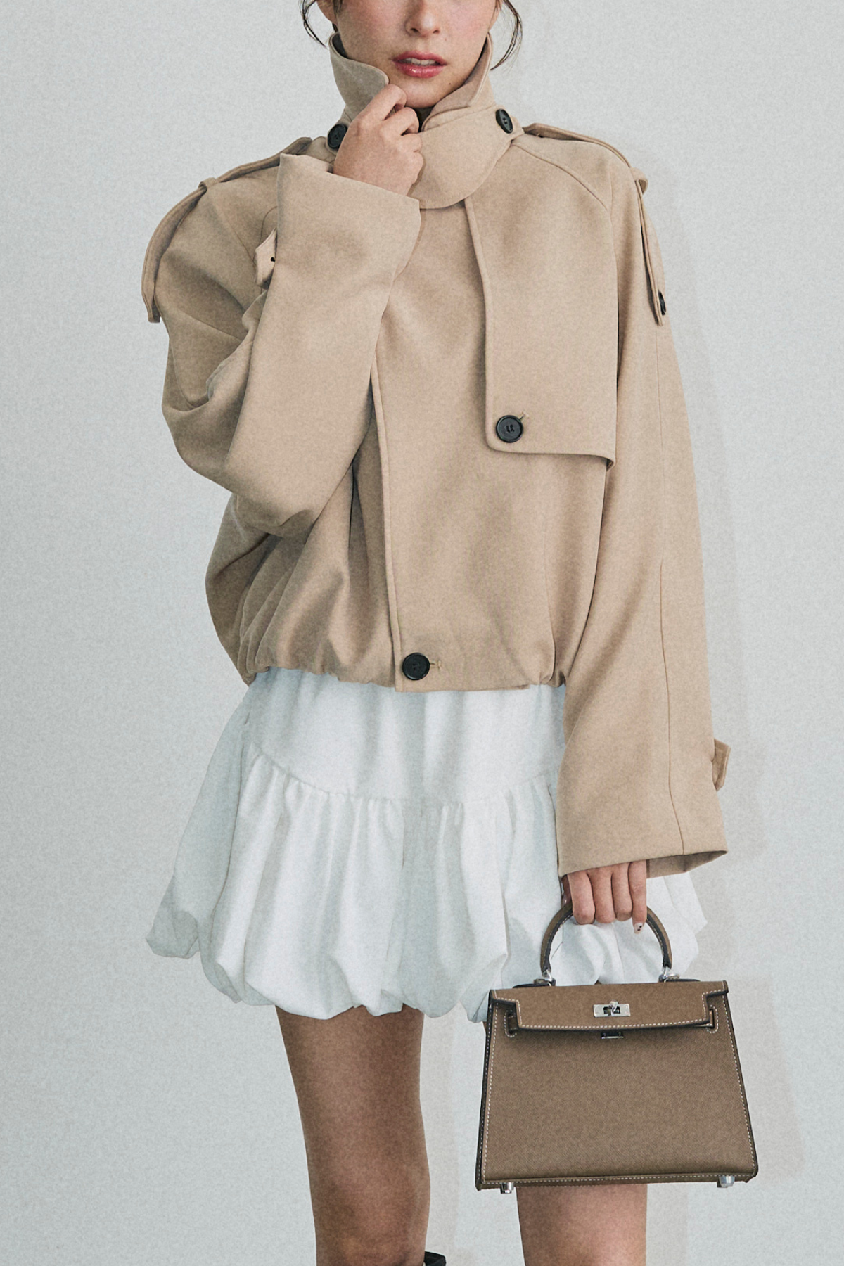 ショート丈トレンチコート – maison-nua_shop