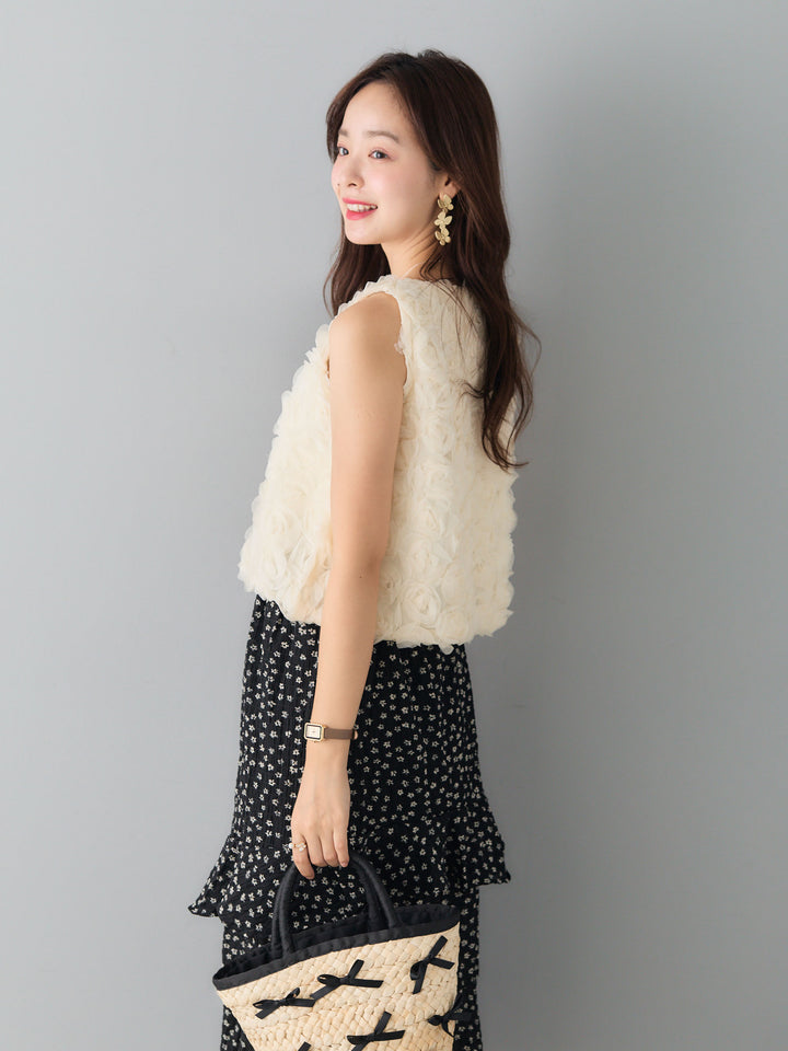 フラワーチュールNSトップス/WHITE