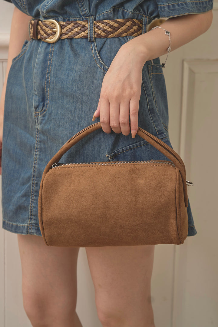 2WAYスエードハンドバッグ