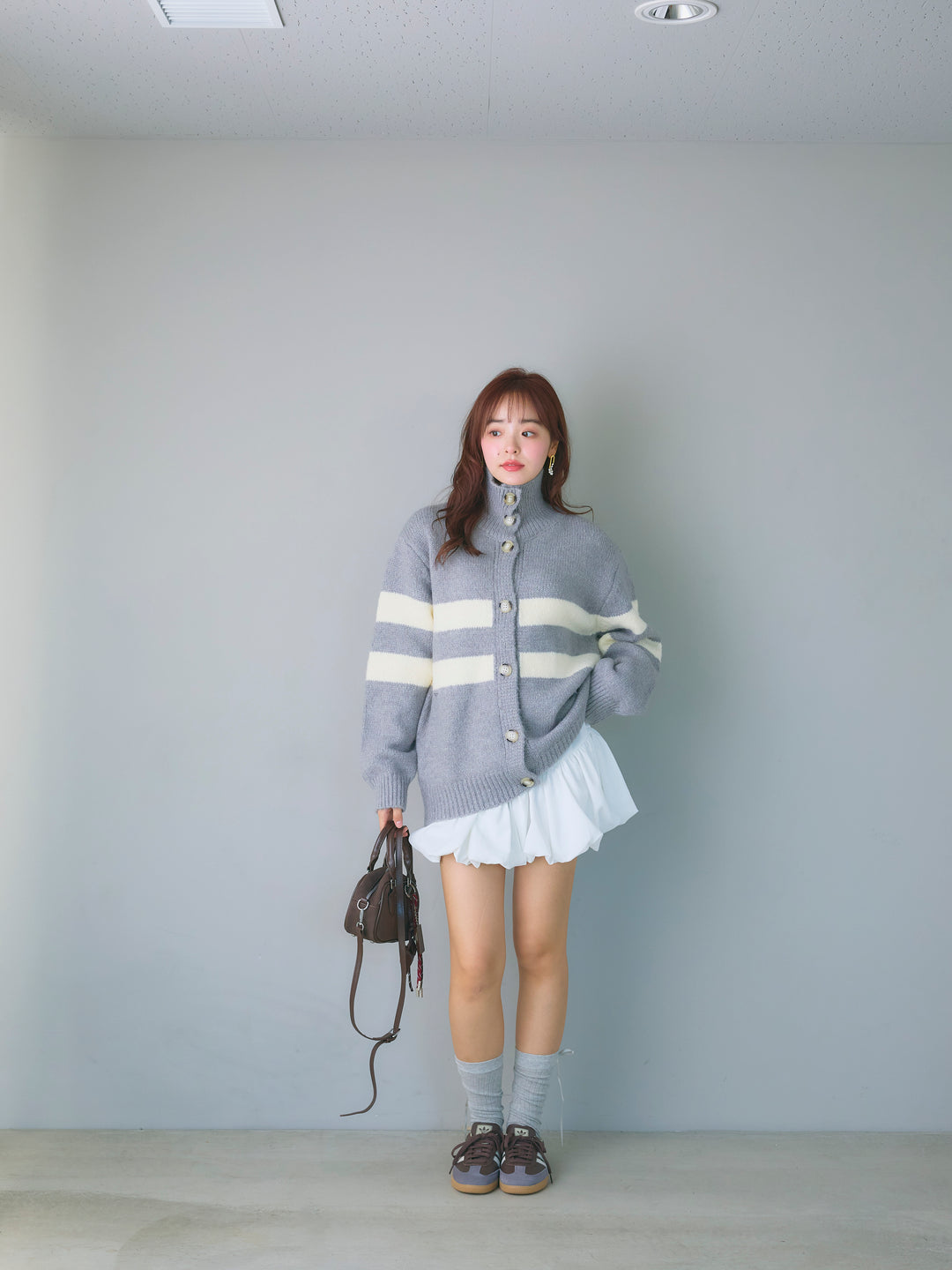 Balloon Miniskirt/WHITE