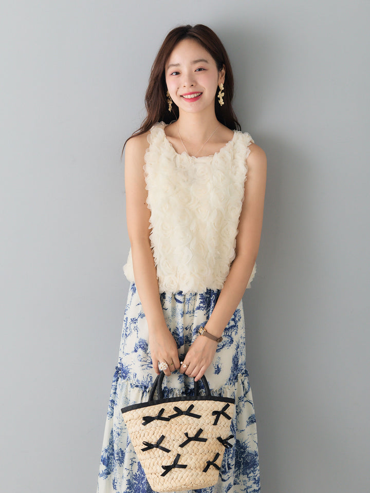 フラワーチュールNSトップス/WHITE