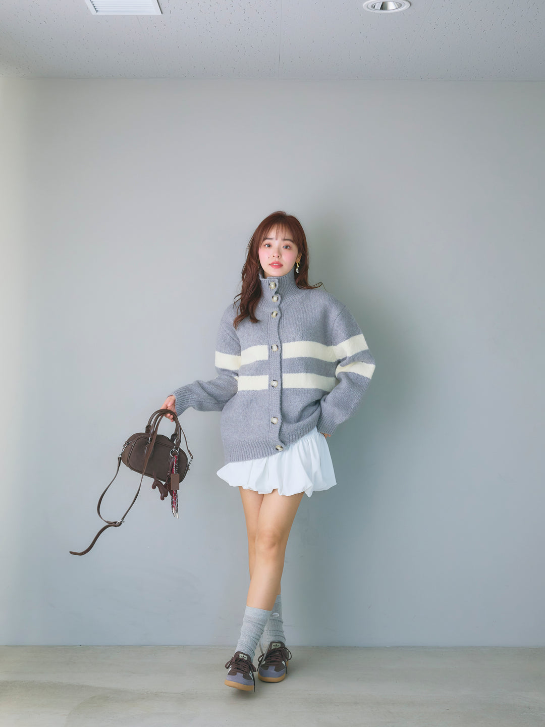 Balloon Miniskirt/WHITE