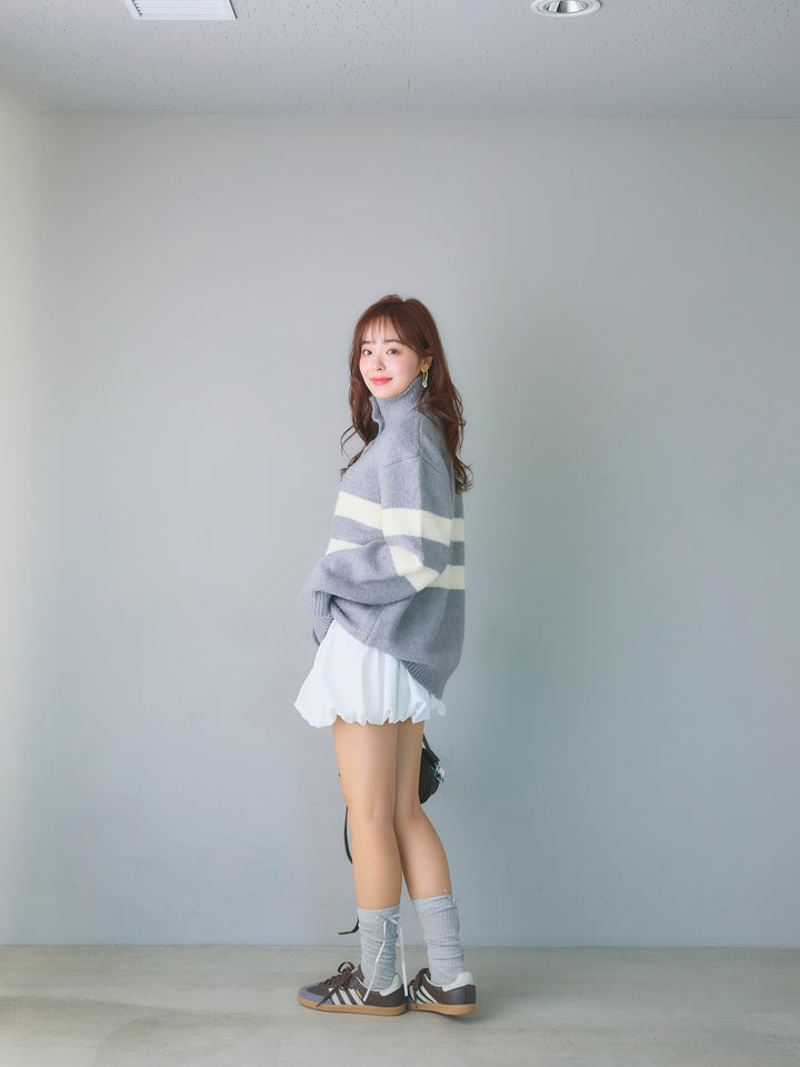 Balloon Miniskirt/WHITE