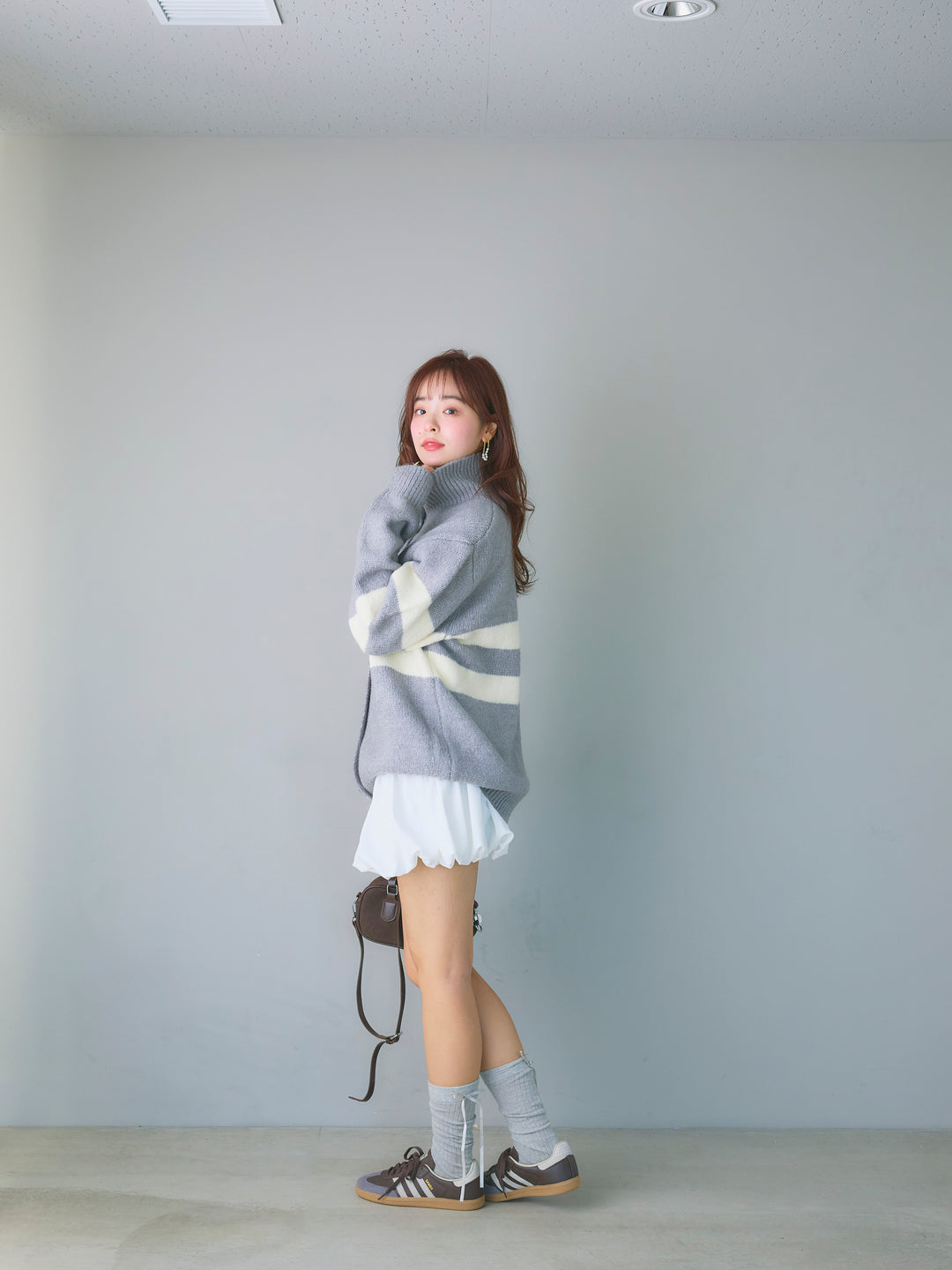 Balloon Miniskirt/WHITE