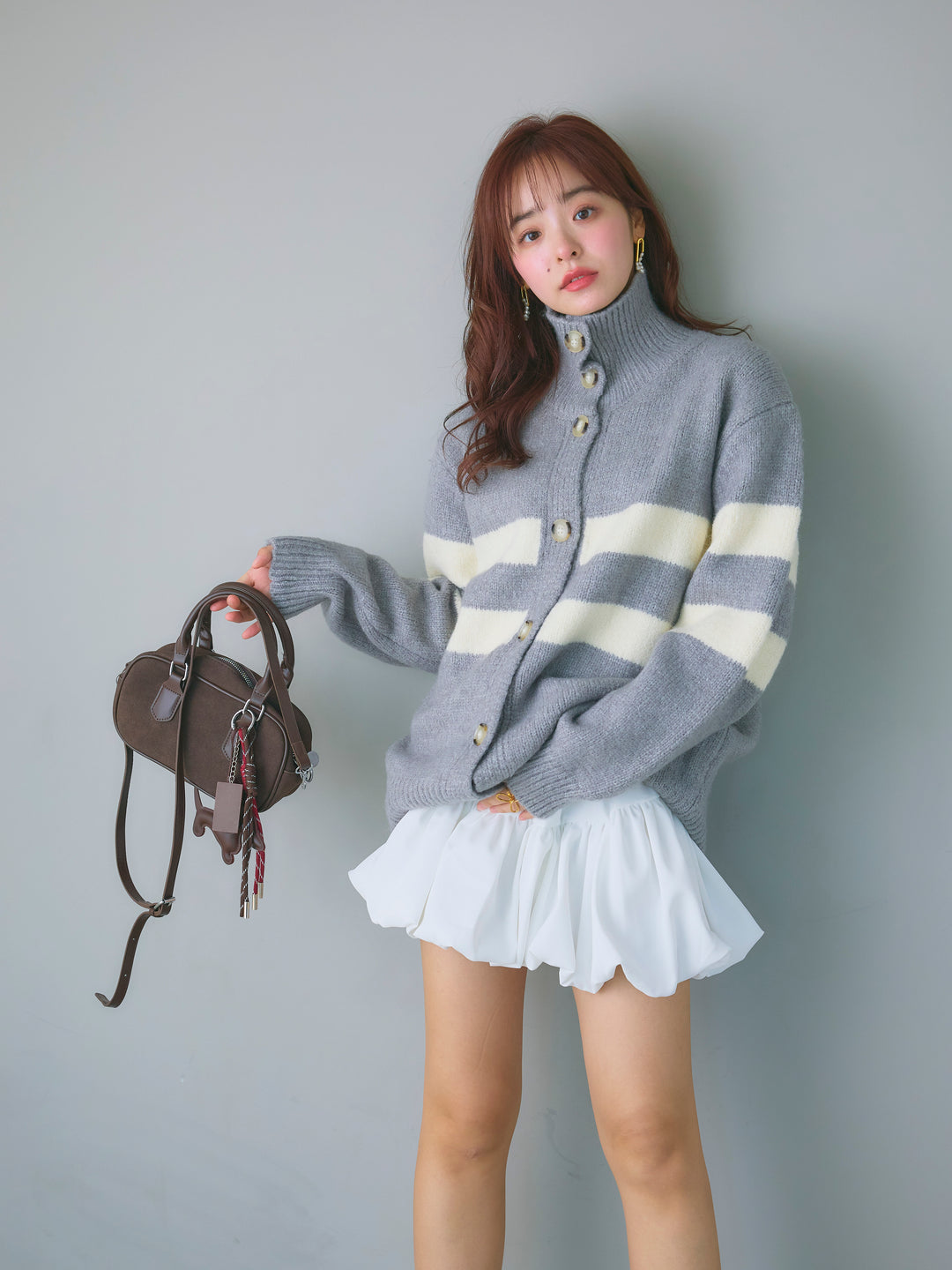 Balloon Miniskirt/WHITE