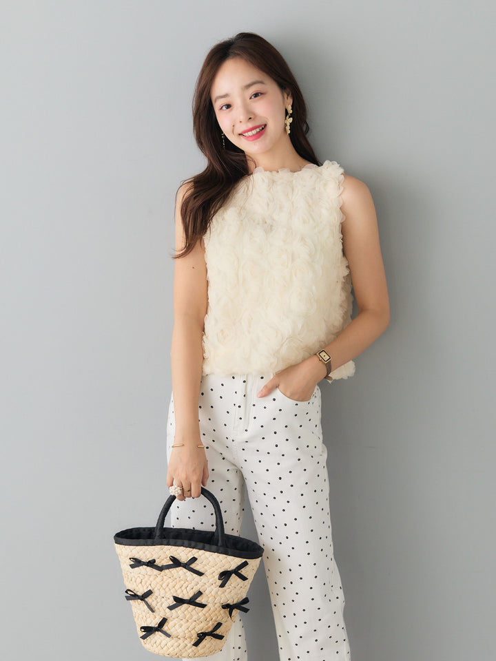 フラワーチュールNSトップス/WHITE