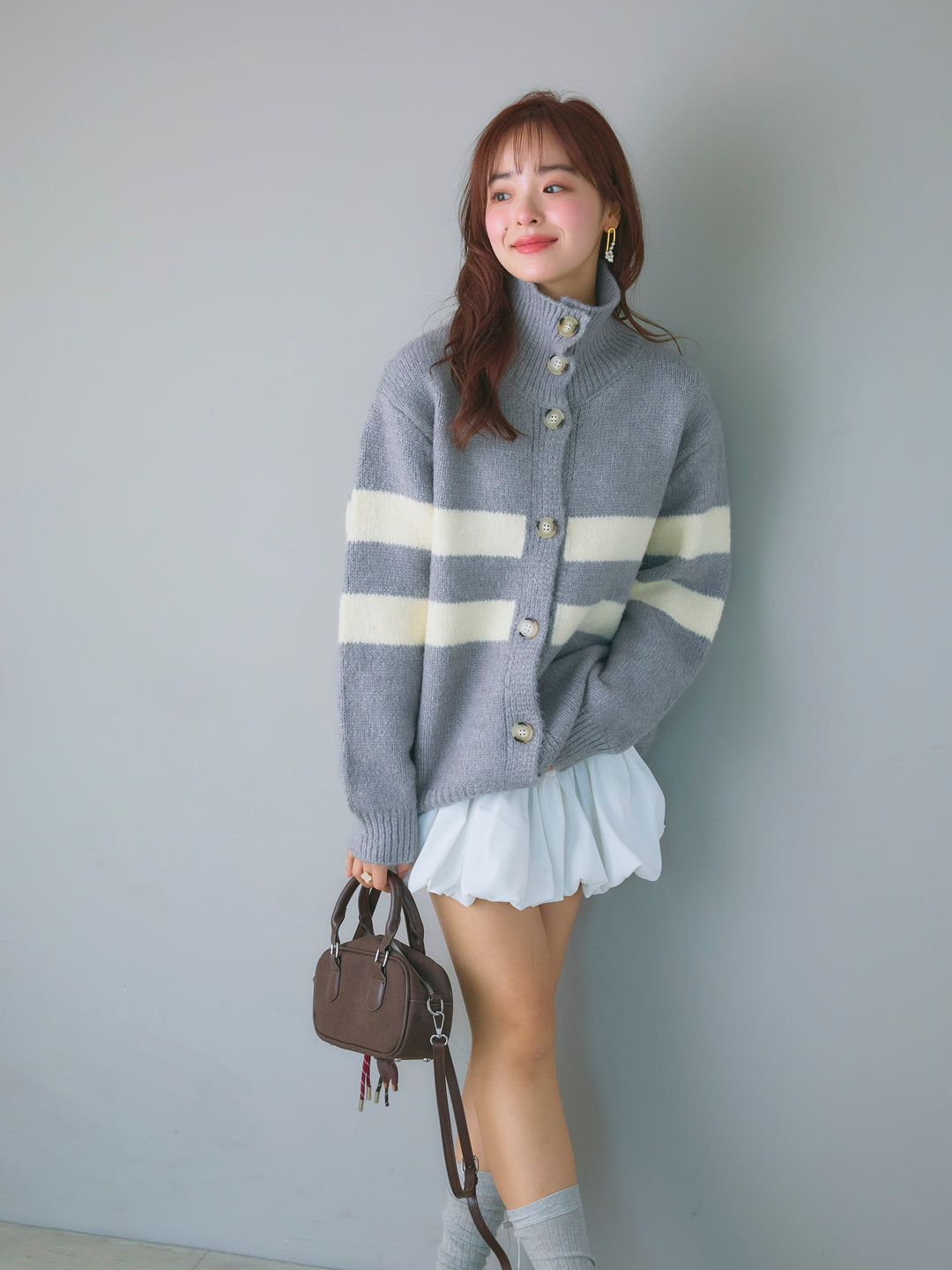 Balloon Miniskirt/WHITE