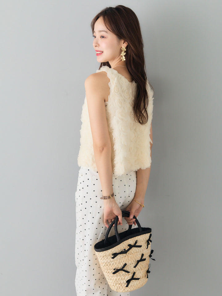 フラワーチュールNSトップス/WHITE