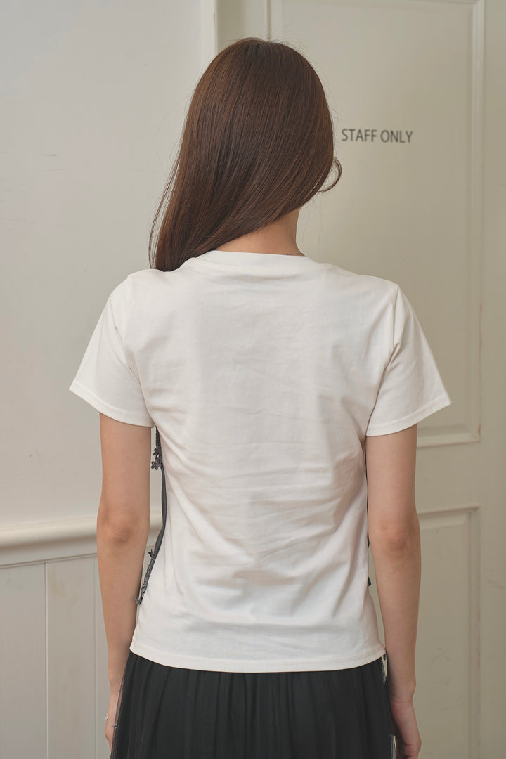 アシメビスチェドッキングTシャツ