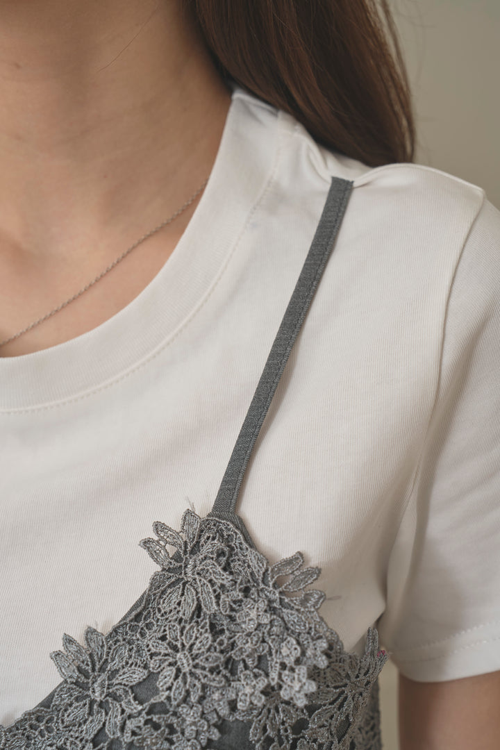 アシメビスチェドッキングTシャツ