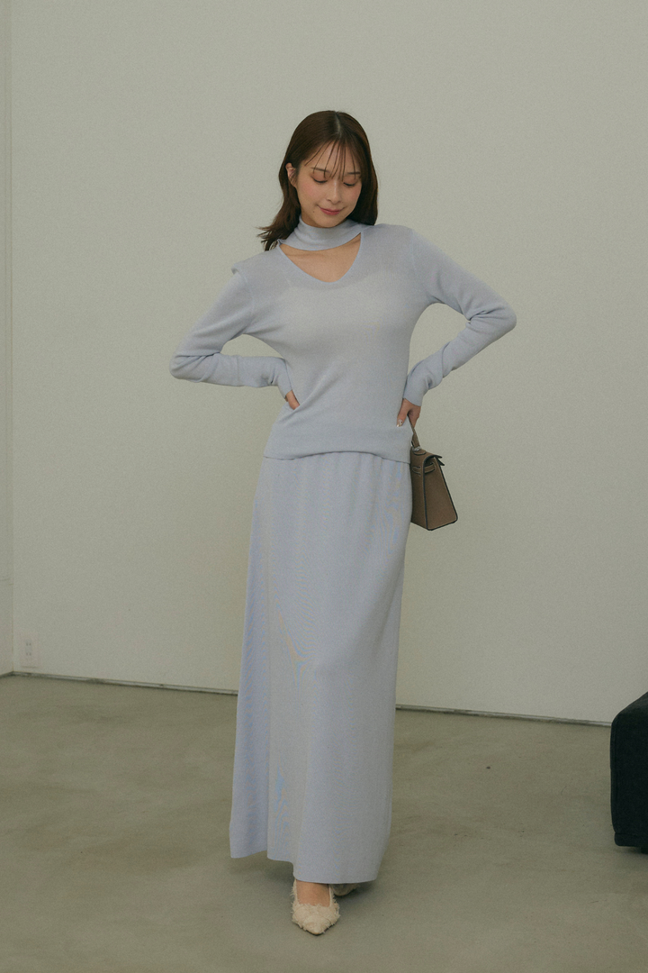 スフレタッチニットスカート