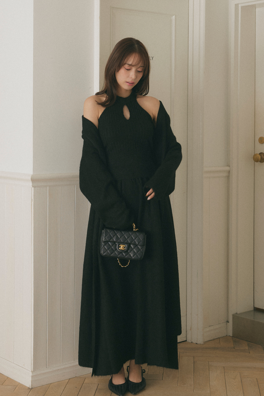 ホルターネックニットスカート3点セット – maison-nua_shop