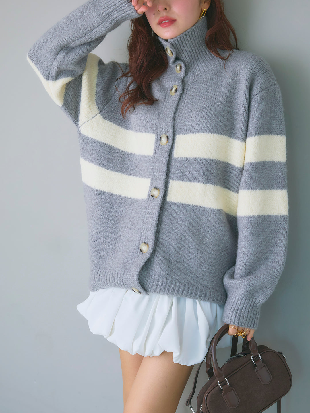 Balloon Miniskirt/WHITE