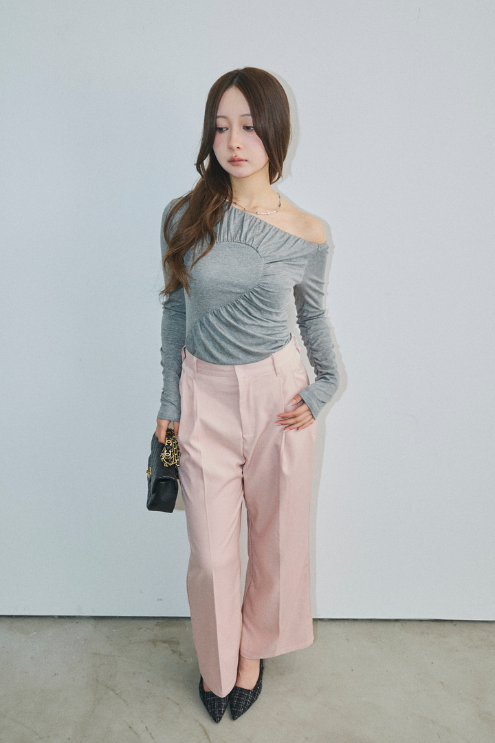 ハートギャザーアシメトップス