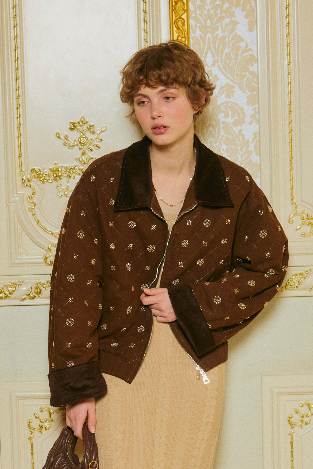 ビジューブルゾン