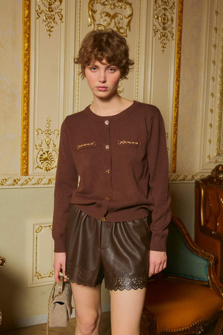 ベルトビジューカーディガン