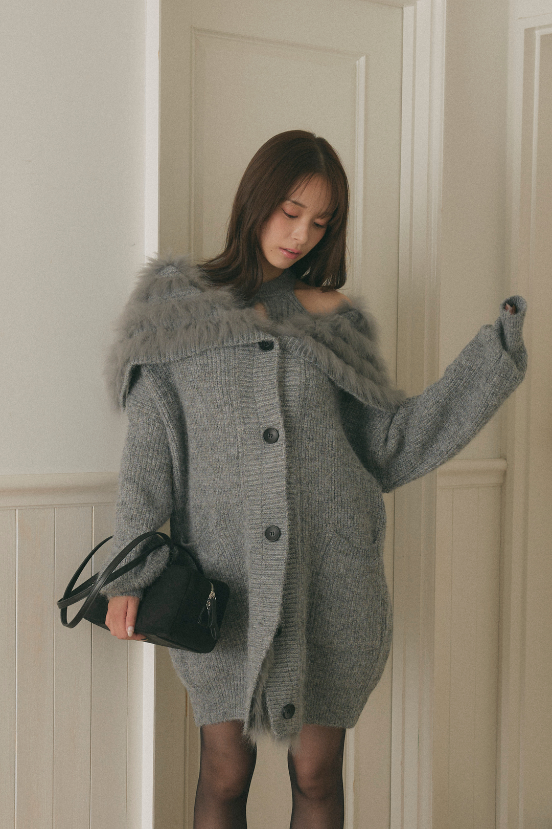 ファーロングカーディガン