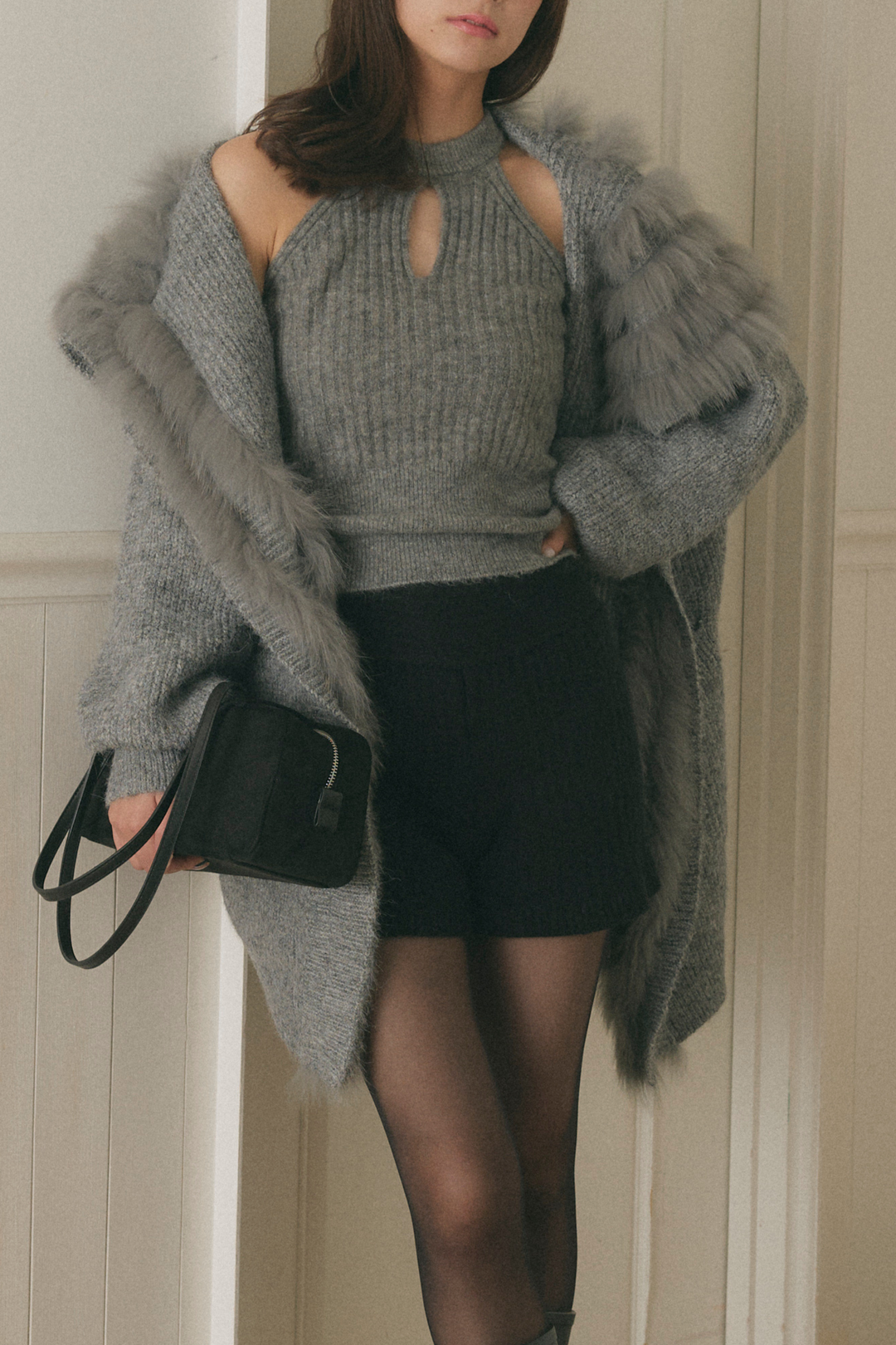 ファーロングカーディガン