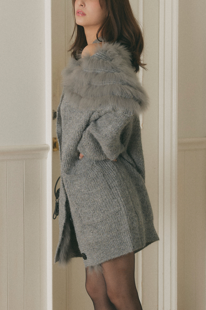 ファーロングカーディガン