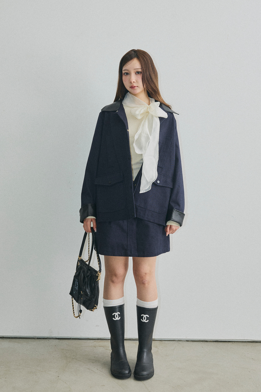 Ponte Leather Jacket Set-up