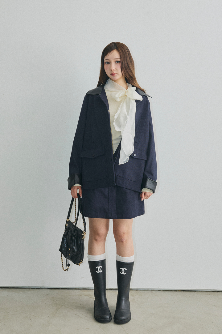 Ponte Leather Jacket Set-up