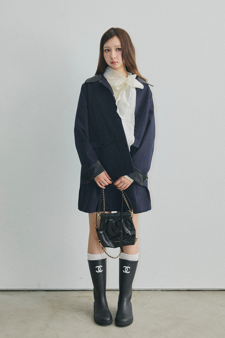Ponte Leather Jacket Set-up