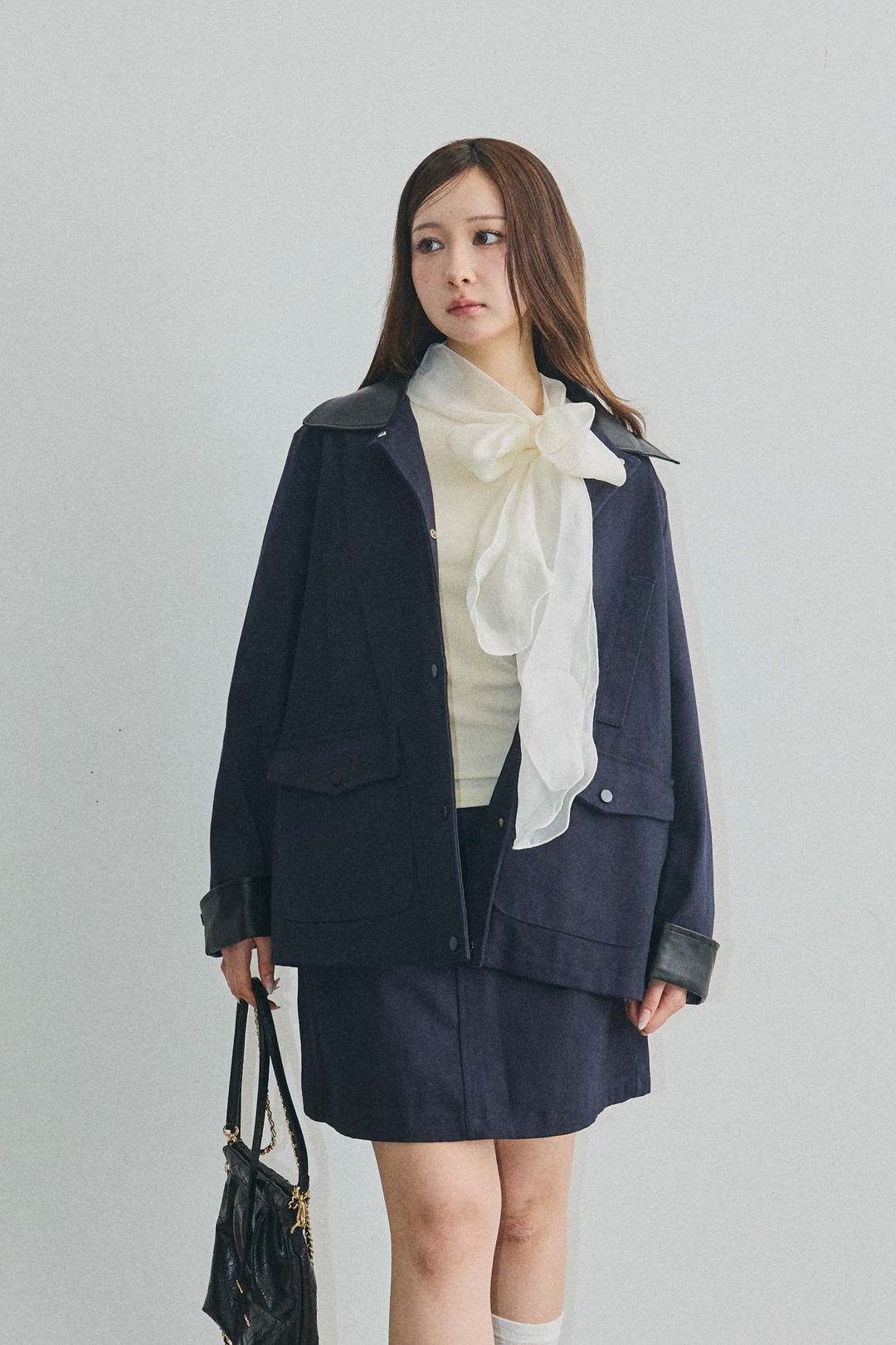 Ponte Leather Jacket Set-up
