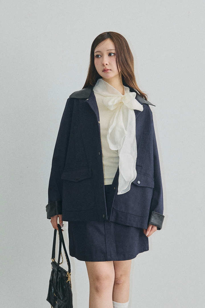 Ponte Leather Jacket Set-up