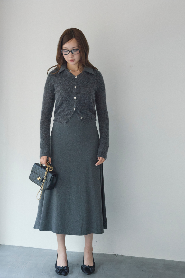 ウールモヘアmixカーディガン