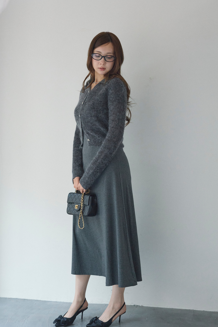 ウールモヘアmixカーディガン