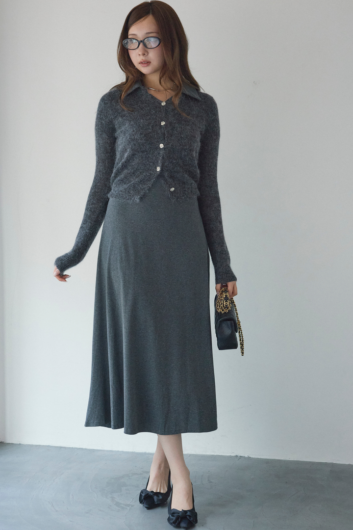 ウールモヘアmixカーディガン