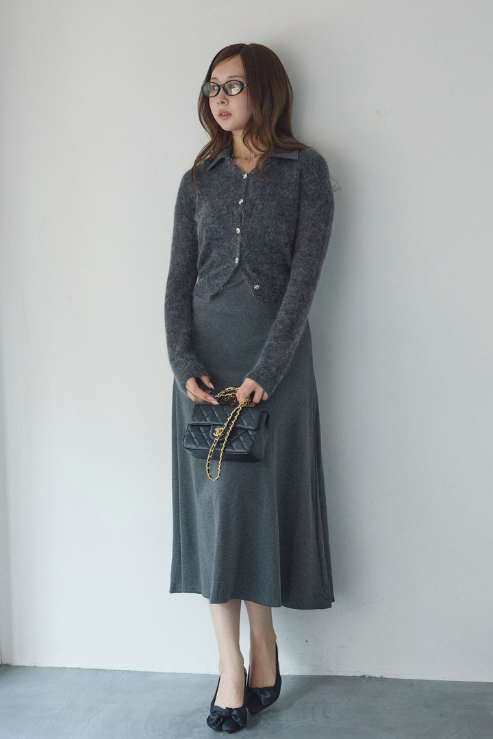 ウールモヘアmixカーディガン