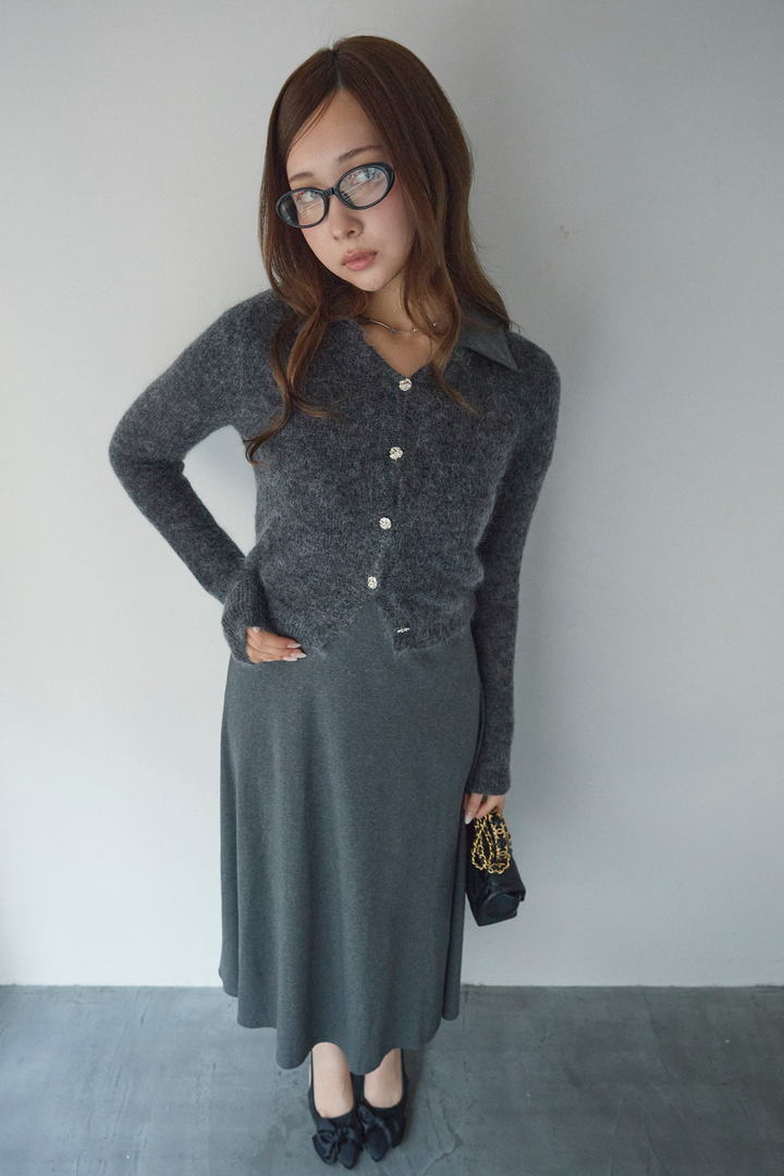 ウールモヘアmixカーディガン