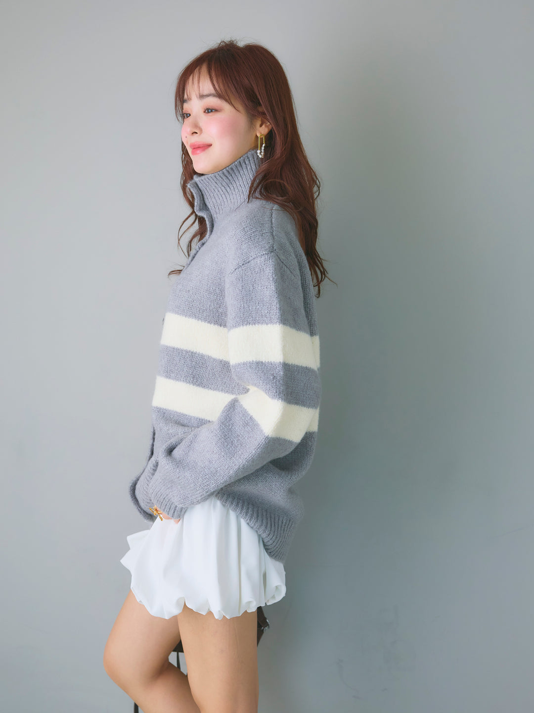 Balloon Miniskirt/WHITE
