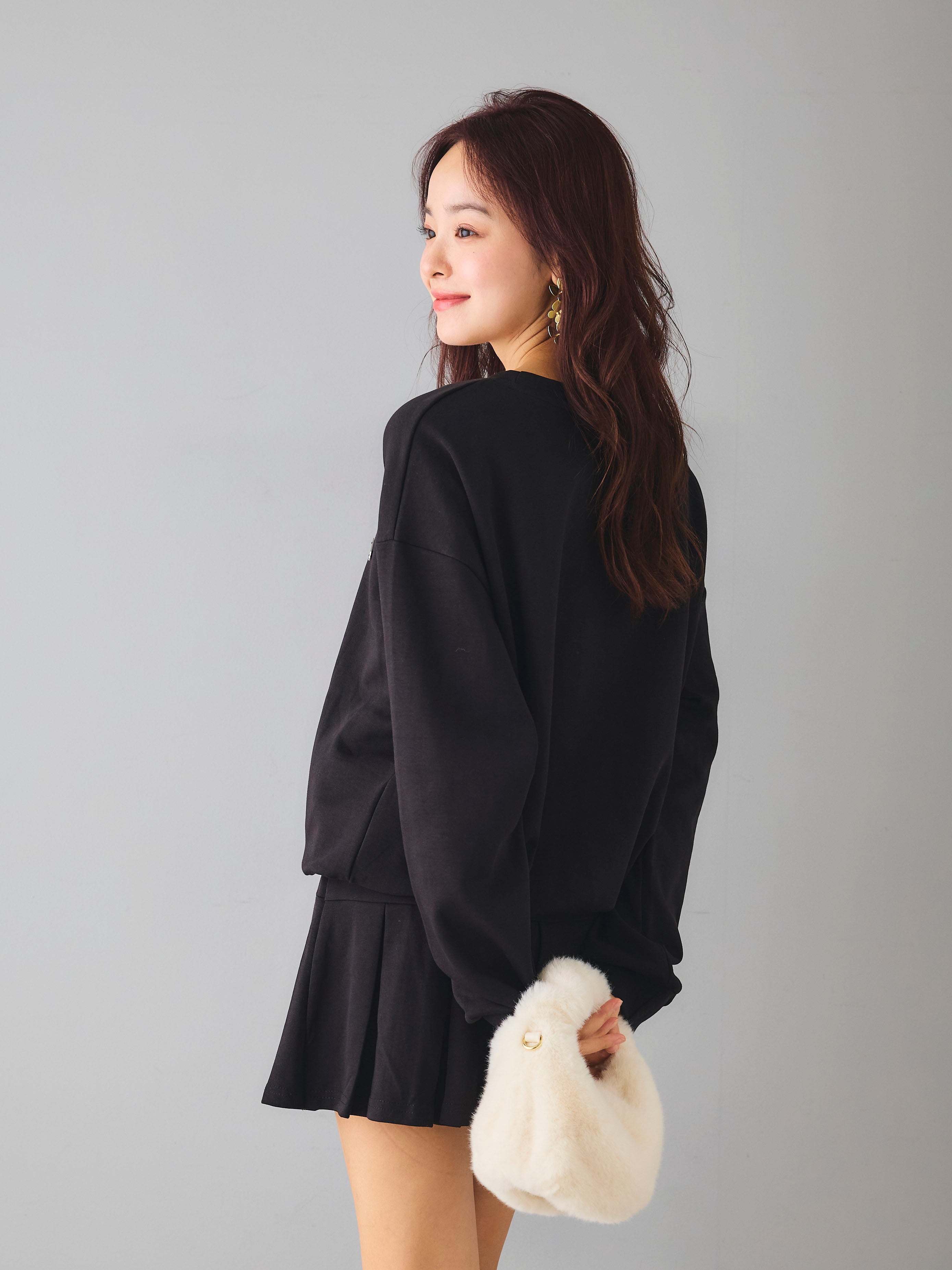 SET]プリーツミニスカートスウェットセットアップ – maison-nua_shop