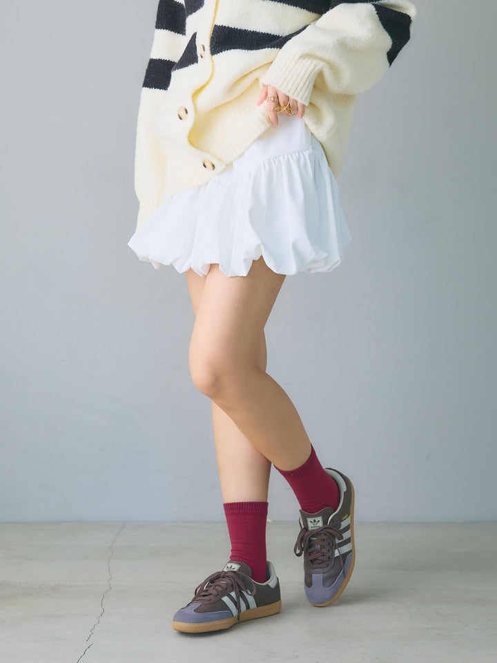 Balloon Miniskirt/WHITE