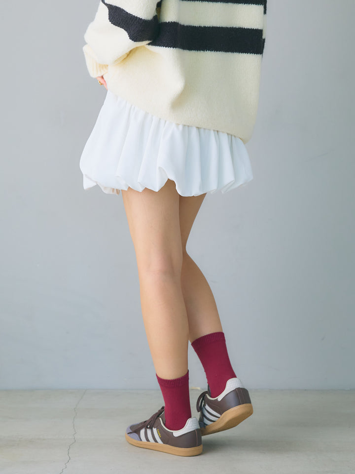 Balloon Miniskirt/WHITE