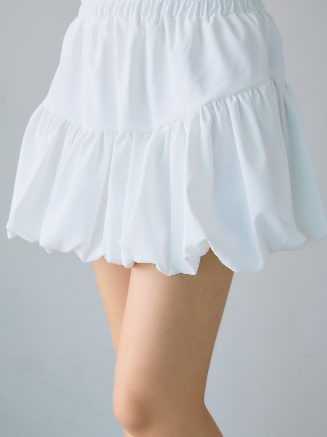 Balloon Miniskirt/WHITE