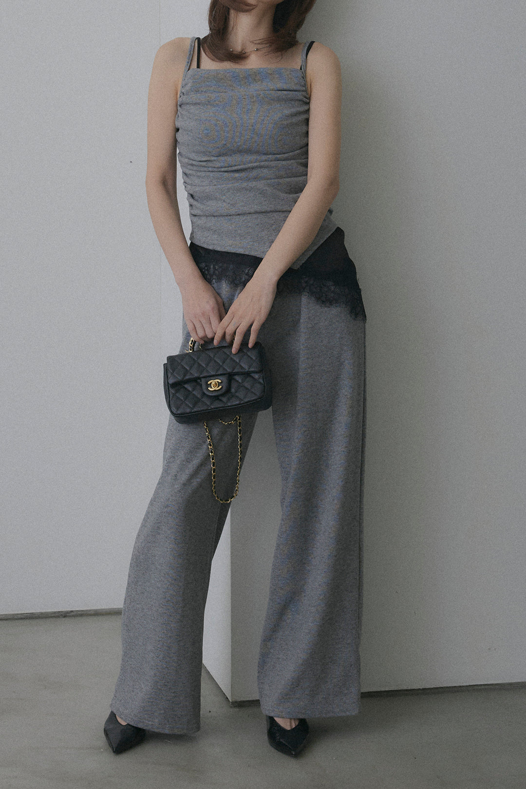 ギャザーキャミ＆カーデ＆パンツ3点セット