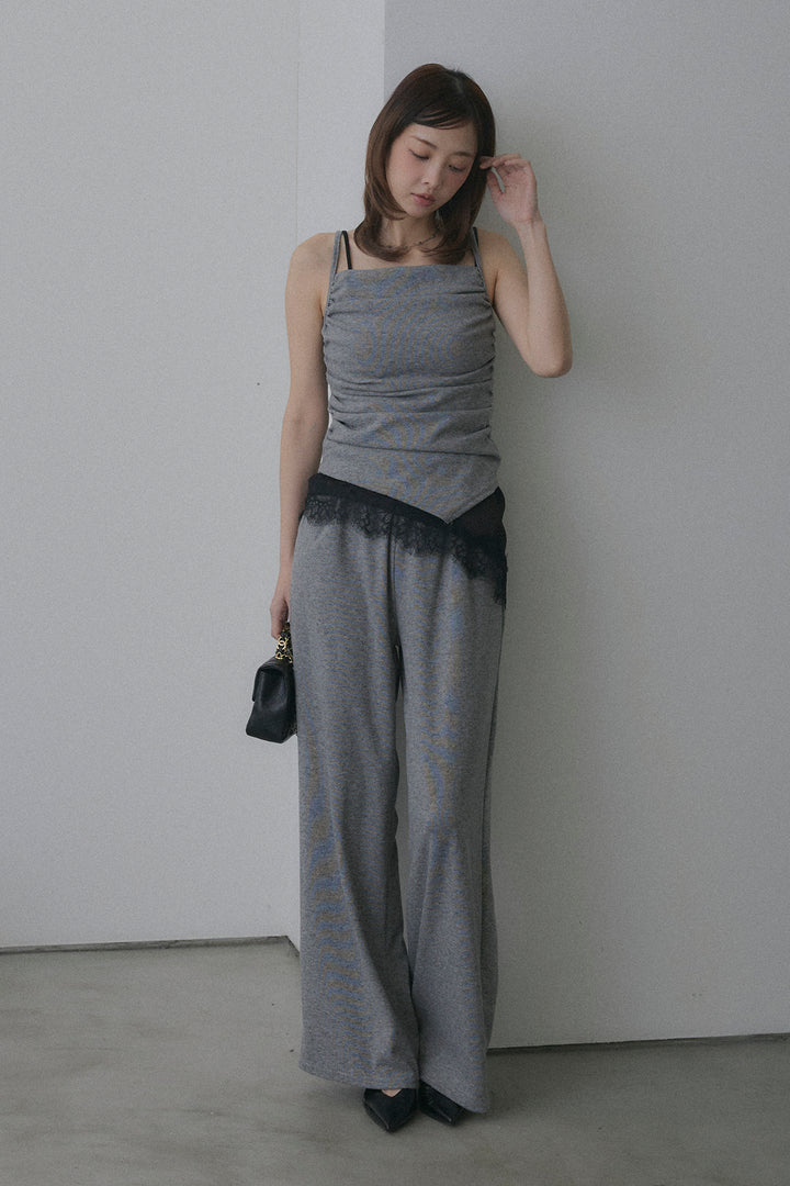 ギャザーキャミ＆カーデ＆パンツ3点セット