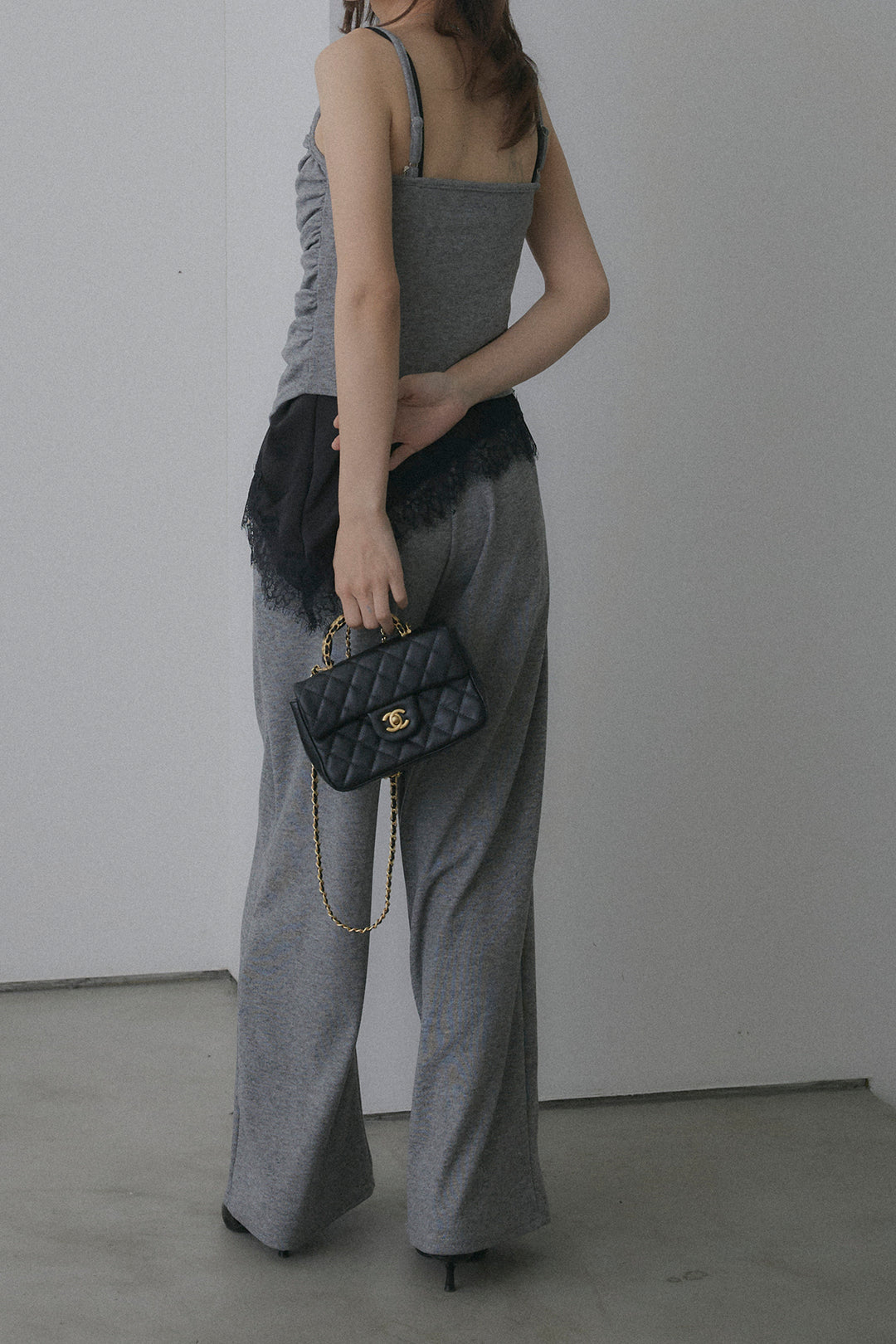 ギャザーキャミ＆カーデ＆パンツ3点セット