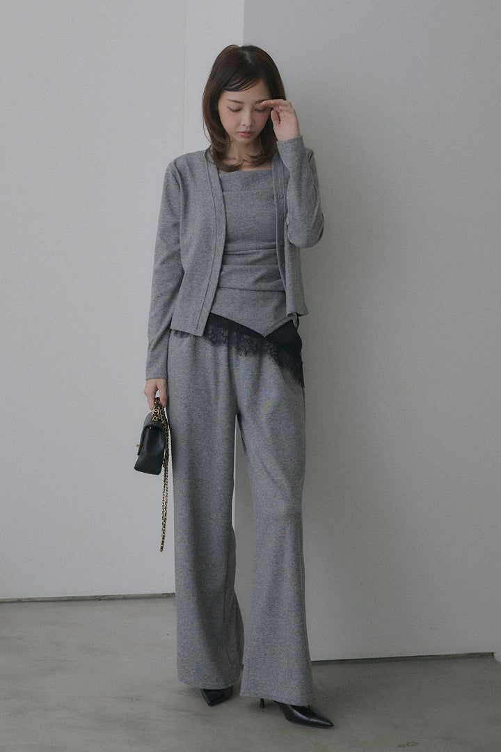 ギャザーキャミ＆カーデ＆パンツ3点セット