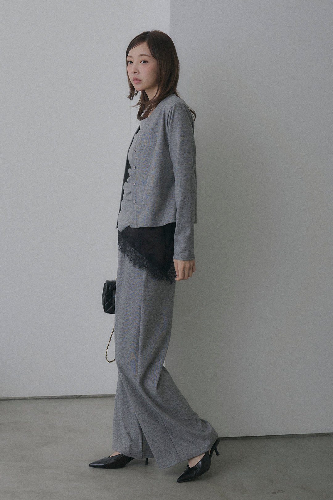 ギャザーキャミ＆カーデ＆パンツ3点セット