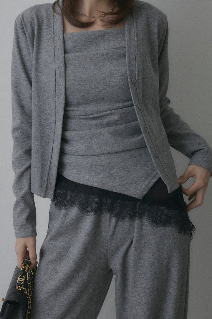 ギャザーキャミ＆カーデ＆パンツ3点セット