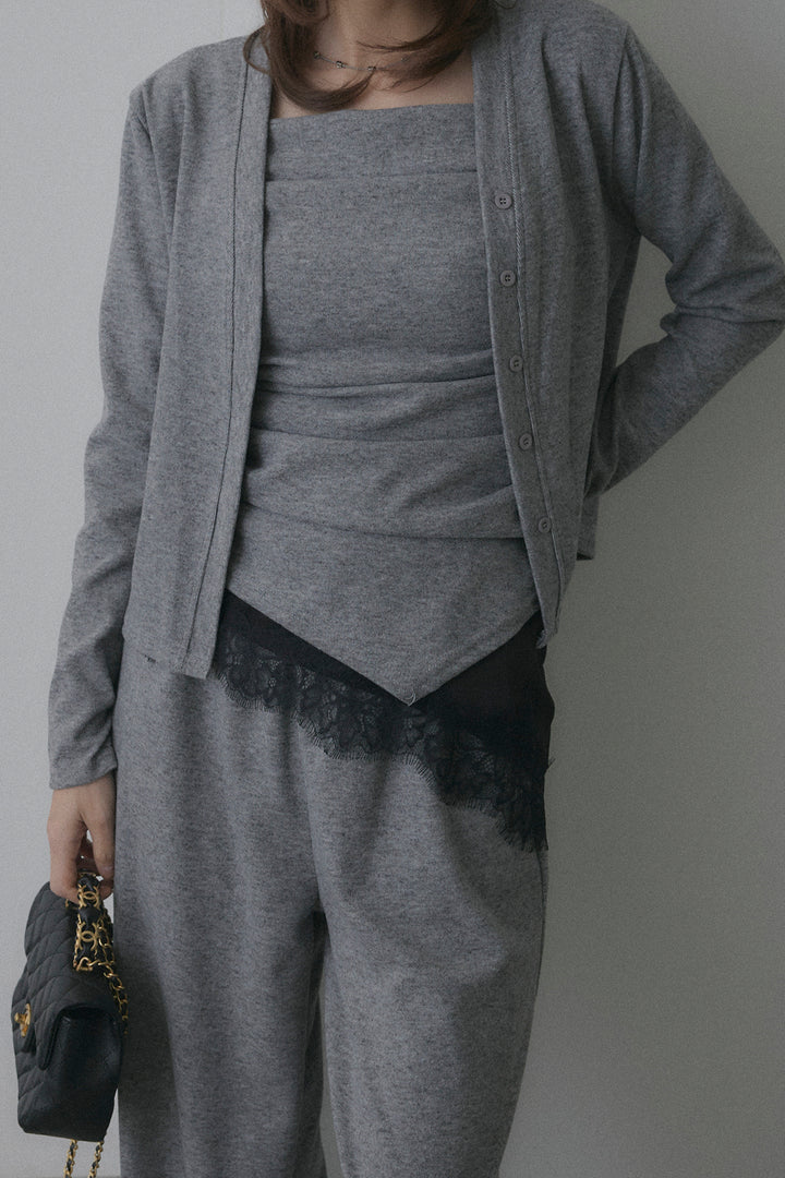 ギャザーキャミ＆カーデ＆パンツ3点セット