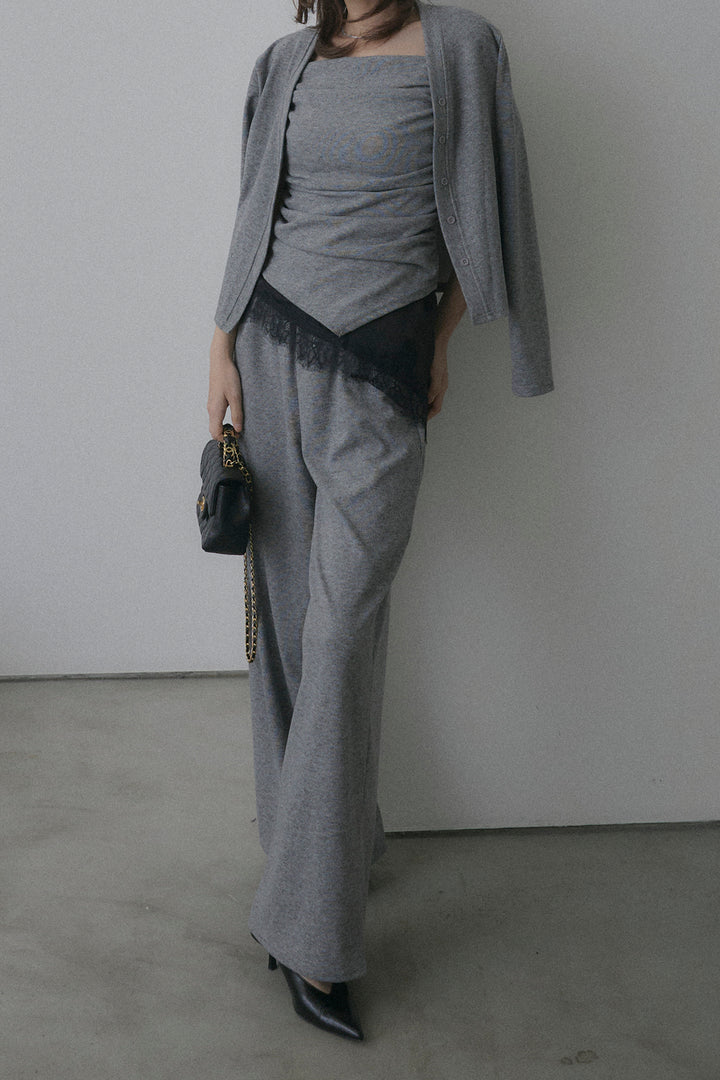 ギャザーキャミ＆カーデ＆パンツ3点セット