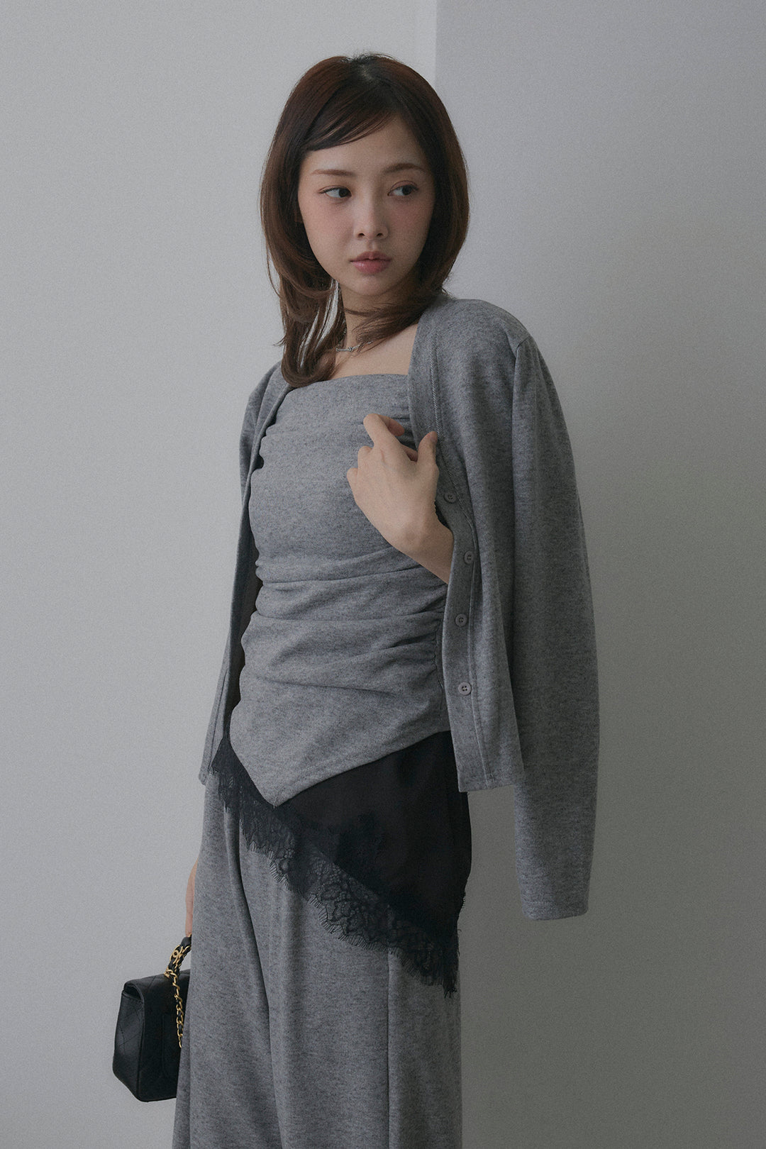 ギャザーキャミ＆カーデ＆パンツ3点セット