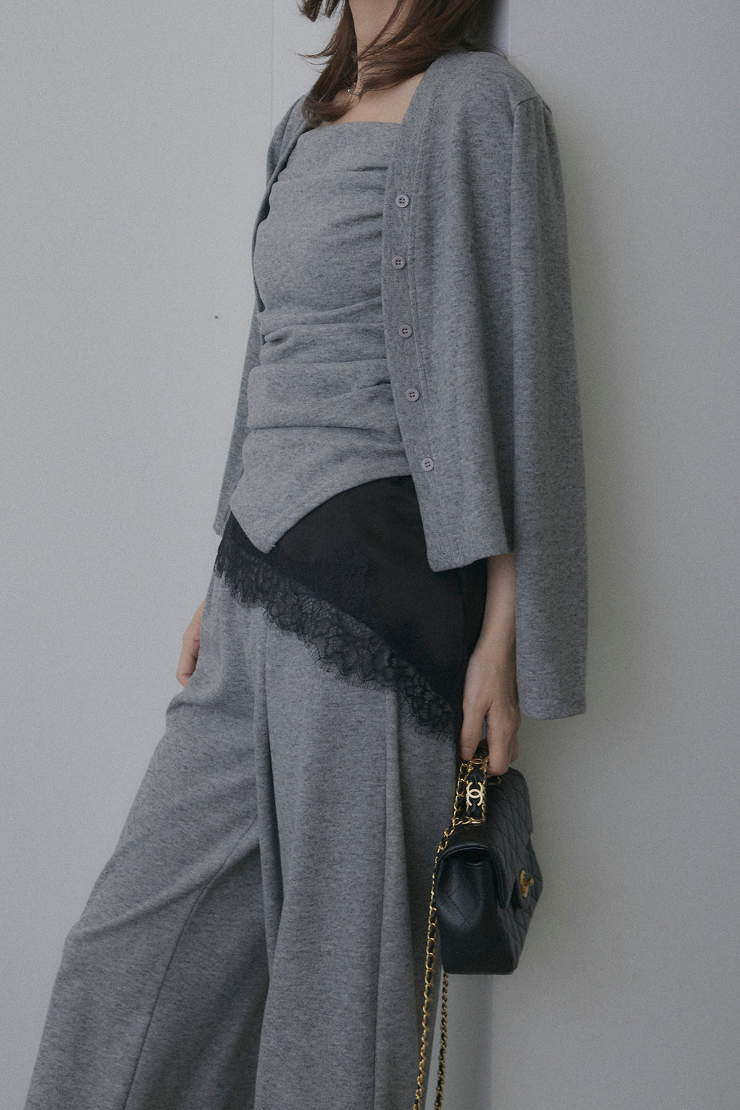 ギャザーキャミ＆カーデ＆パンツ3点セット