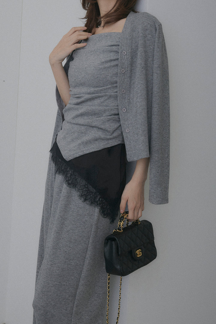 ギャザーキャミ＆カーデ＆パンツ3点セット