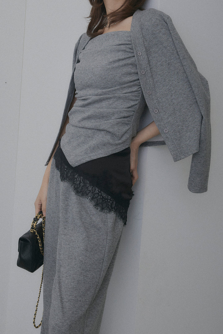 ギャザーキャミ＆カーデ＆パンツ3点セット